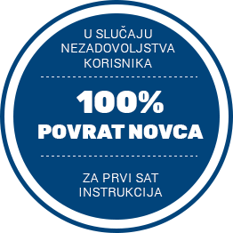 Ako klijent nije zadovoljan s instrukcijama iz matematike - vraćamo uplatu za prvi sat!